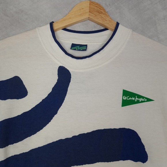 Vintage Barcelona Olympics Shirt Mens Large Olympic Games 1992 SEAT El Corte Ing - Picture 2 of 16